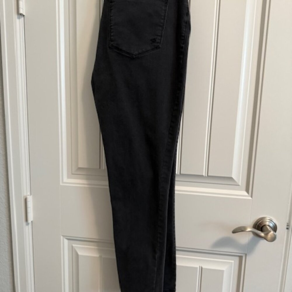 SEVEN 7 DENIM WOMEN’S JEANS BLACK SIZE 12, SKINNY ANKLE LENGTH